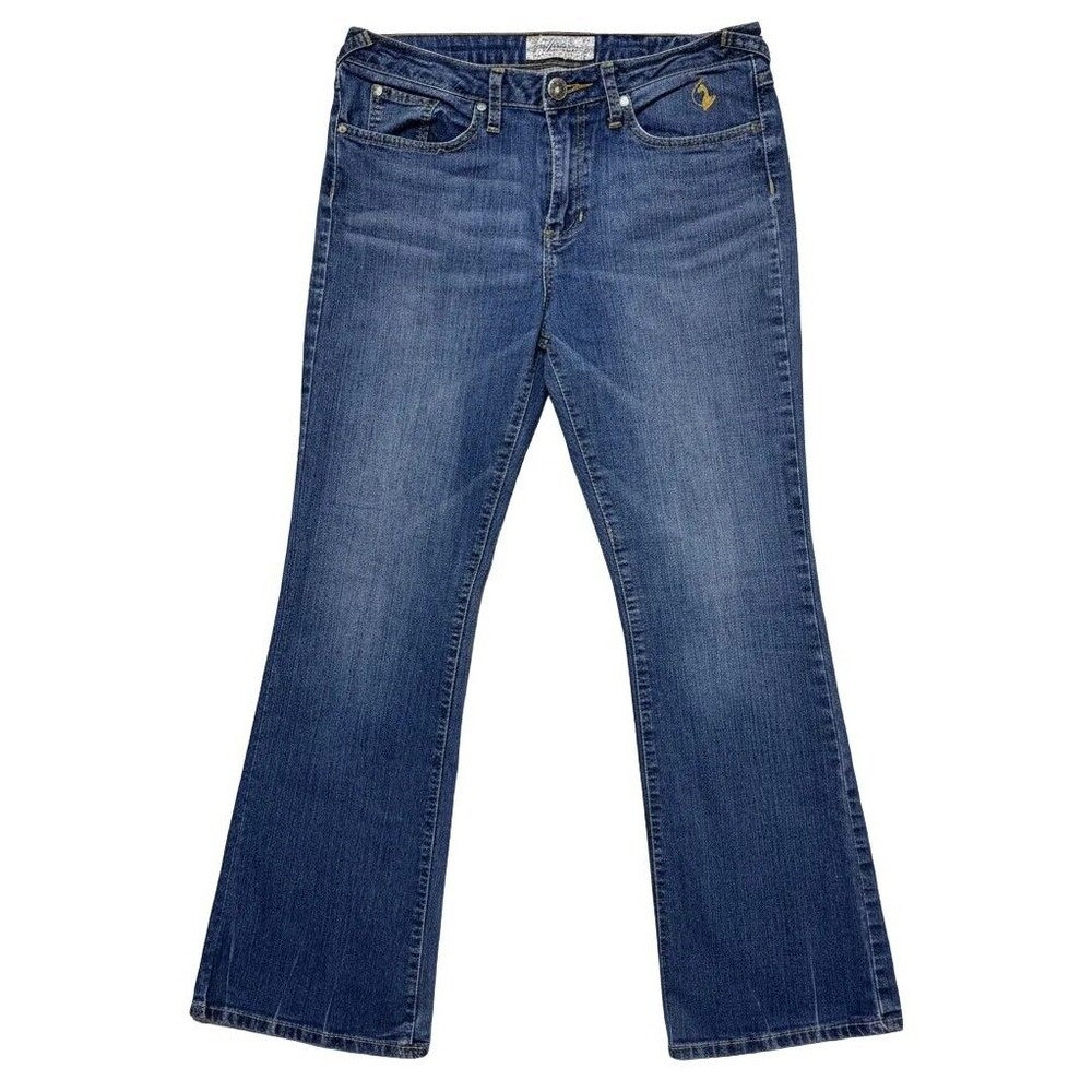 Phat Fashion Silver Label Y2K Bootcut Jeans – Waist 29 x Inseam 32, Vintage Gold